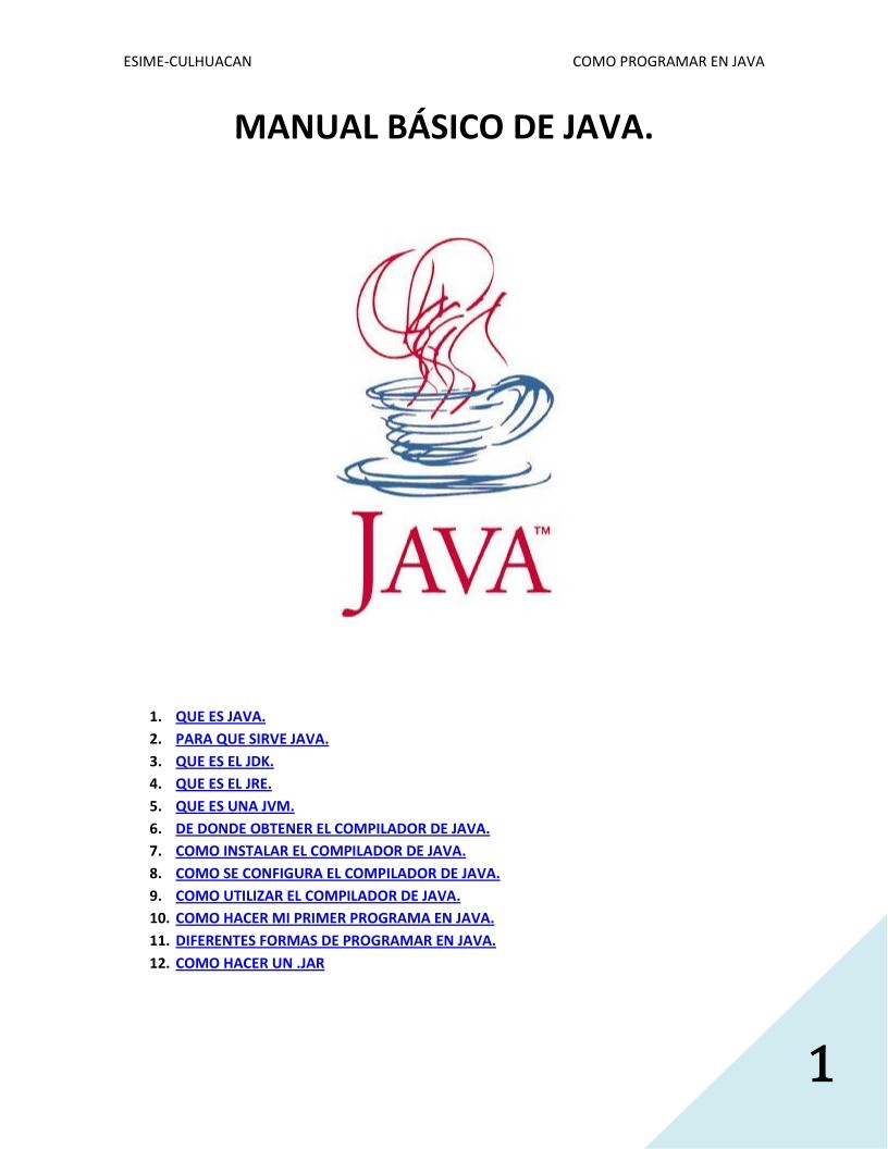 Imágen de pdf Manual básico de Java